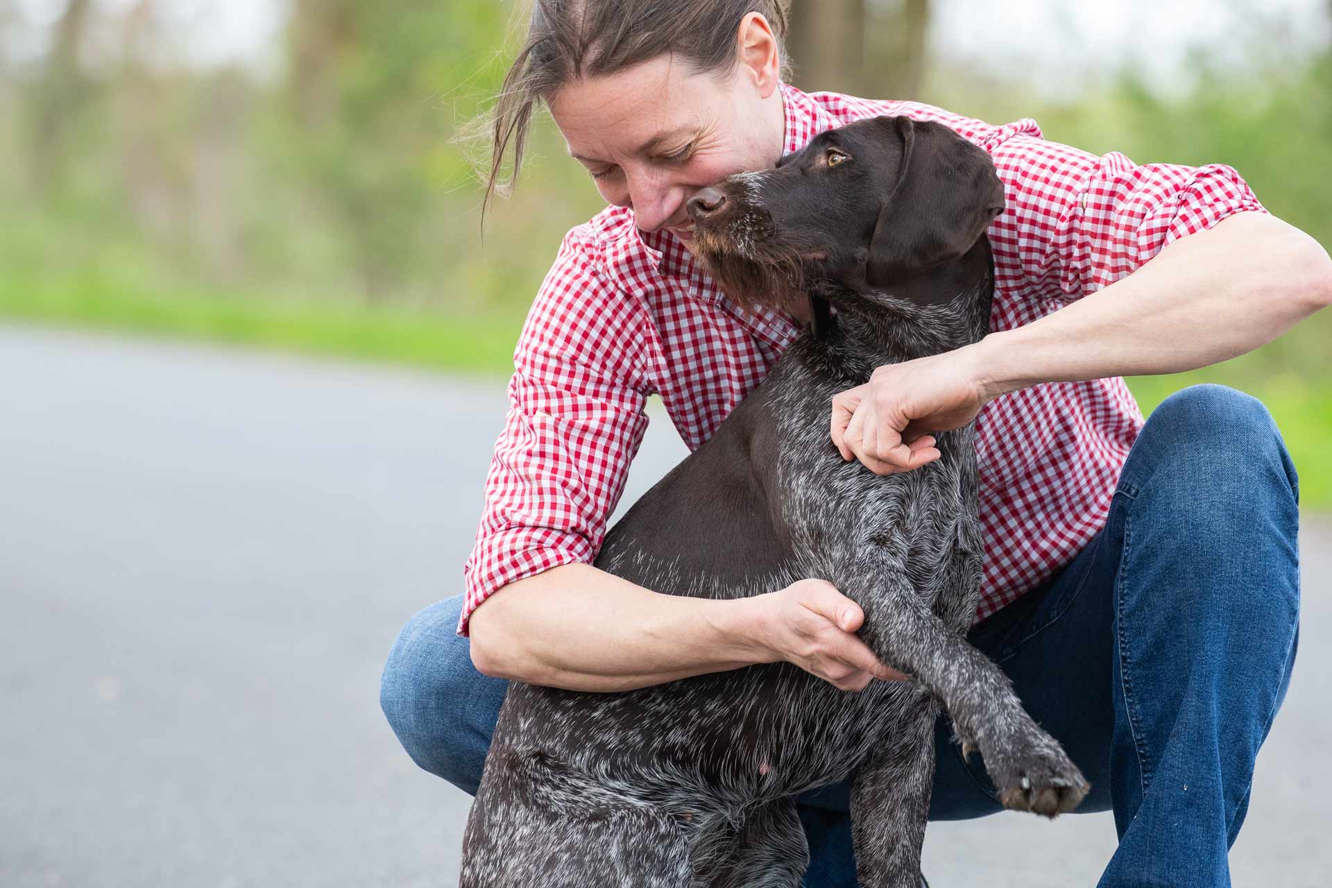 Hund empfindet chiropraktische Behandlung als angenehm
